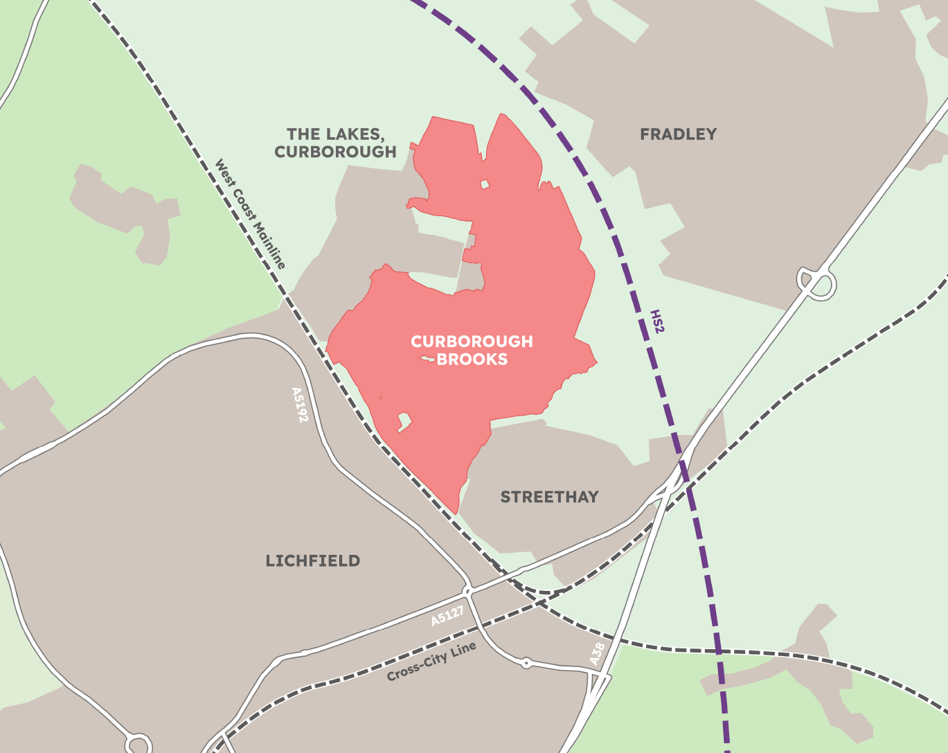 Curborough Brooks Site Plan